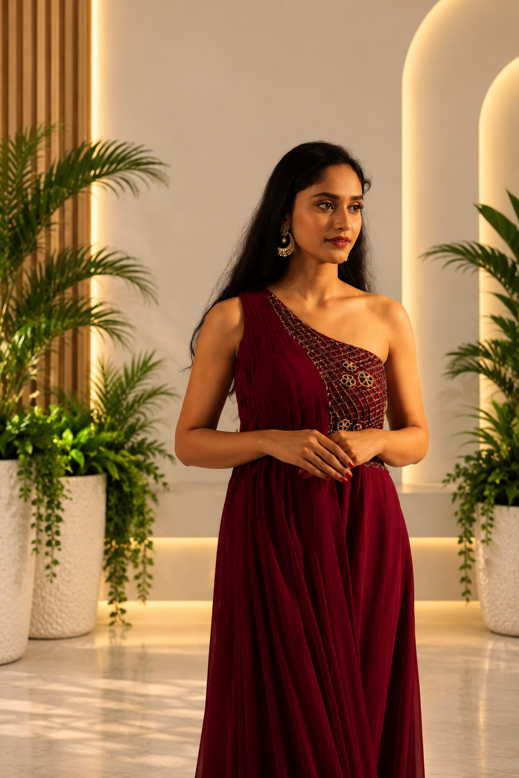 Noor — The Burgundy Drape
