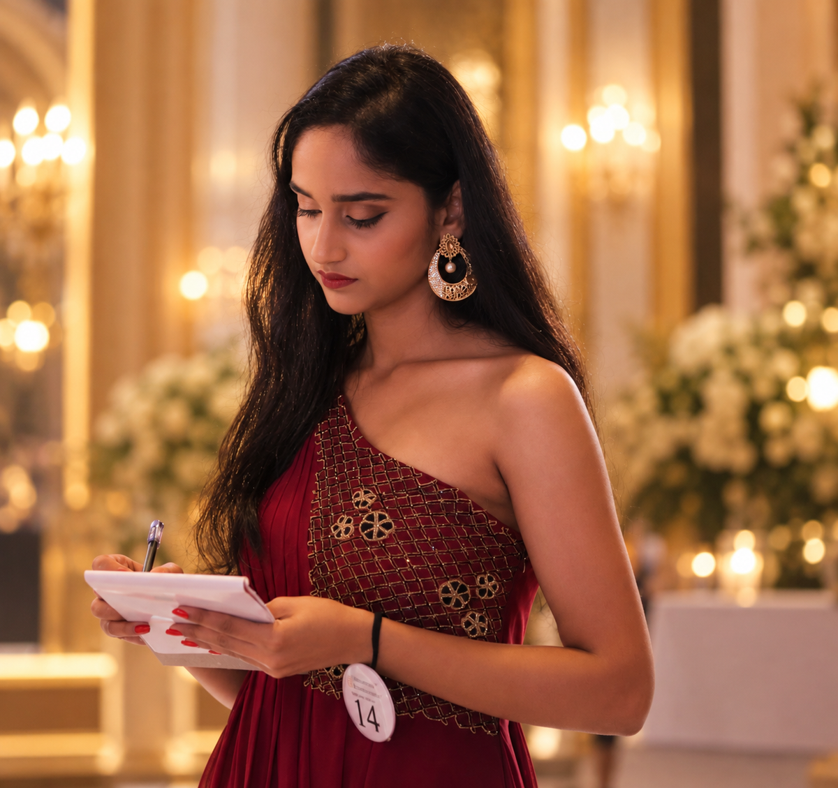 Noor — The Burgundy Drape
