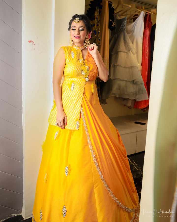 Sunlit Drape Lehenga Set
