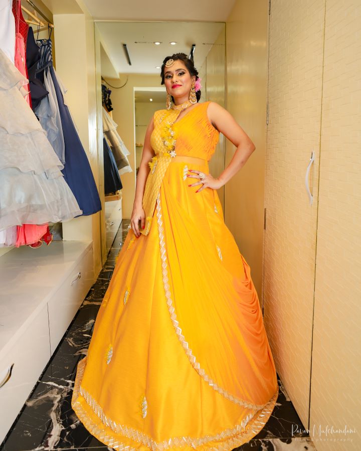 Sunlit Drape Lehenga Set